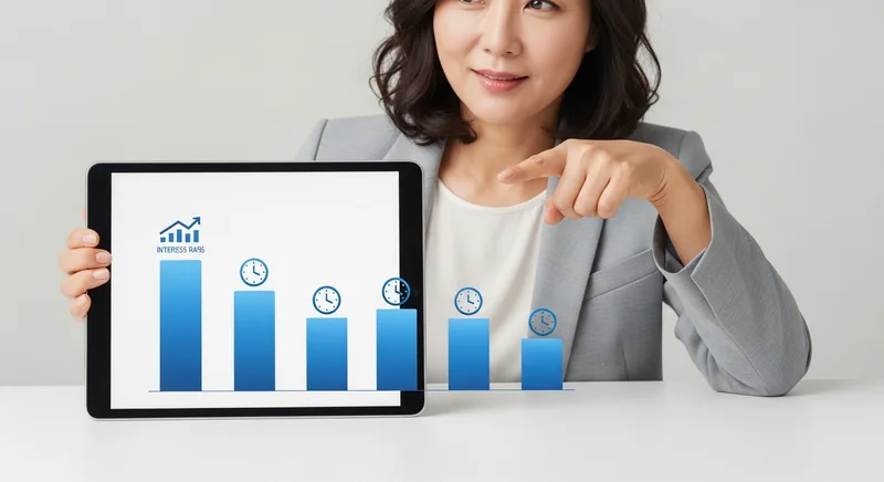 수익률에 따라 2배가 되는 기간이 달라짐을 막대 비교로 보여주는 이미지