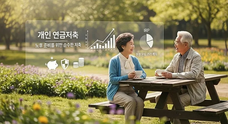 행복한 노년 부부가 은퇴 후 월 300만원 연금 수입을 누리는 모습